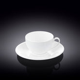 Wilmax Kaffeetasse mit Untertasse, Porzellan, 80 ml, Olivia WL-993187/AB